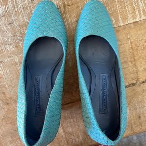 Vero Cuoio / Ashley Dearborn Designer Wedges 37.5 (7, 7.5, 8) Blue